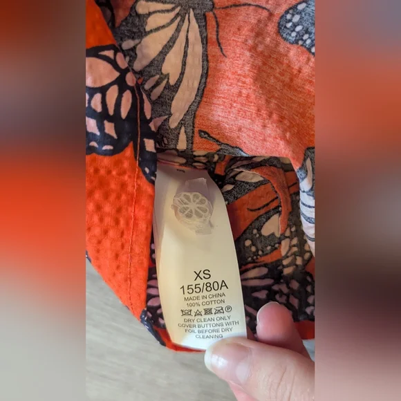 Kate Spade Butterfly Flutter Short Sleeve Multicolored Blouse Size XS NWT! - Picture 5 of 7